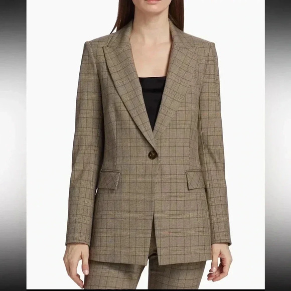 Veronica Beard Dickey Long Tailored plaid Jacket/ blazer US 4 - Picture 2 of 14